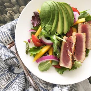 Ahi Tuna salad with Wasabi dressing