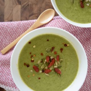 Dairy-free Cream of Broccoli and Spinach